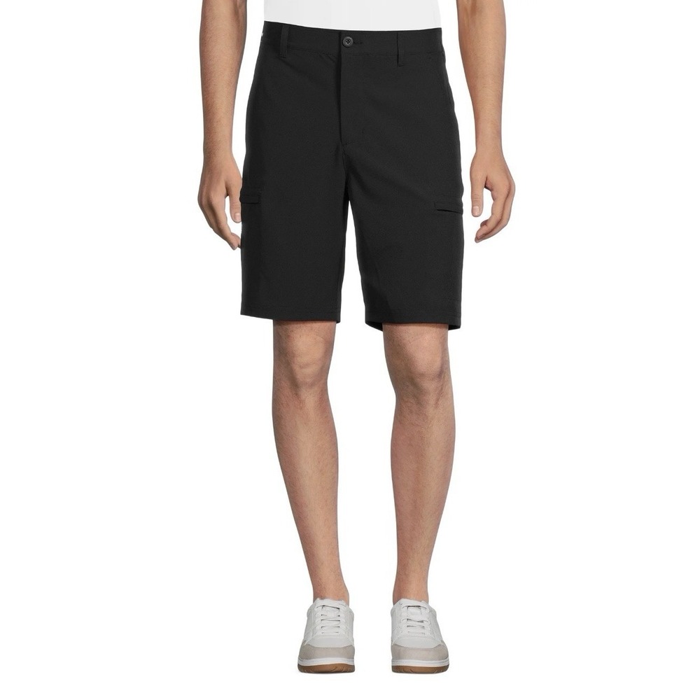 Birdie Bound-Big Men's-Cargo Golf Shorts-Inseam 9inch-Size 42-Black‎